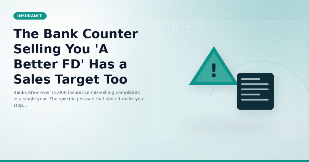 The Bank Counter Selling You 'A Better FD' Has a Sales Target Too