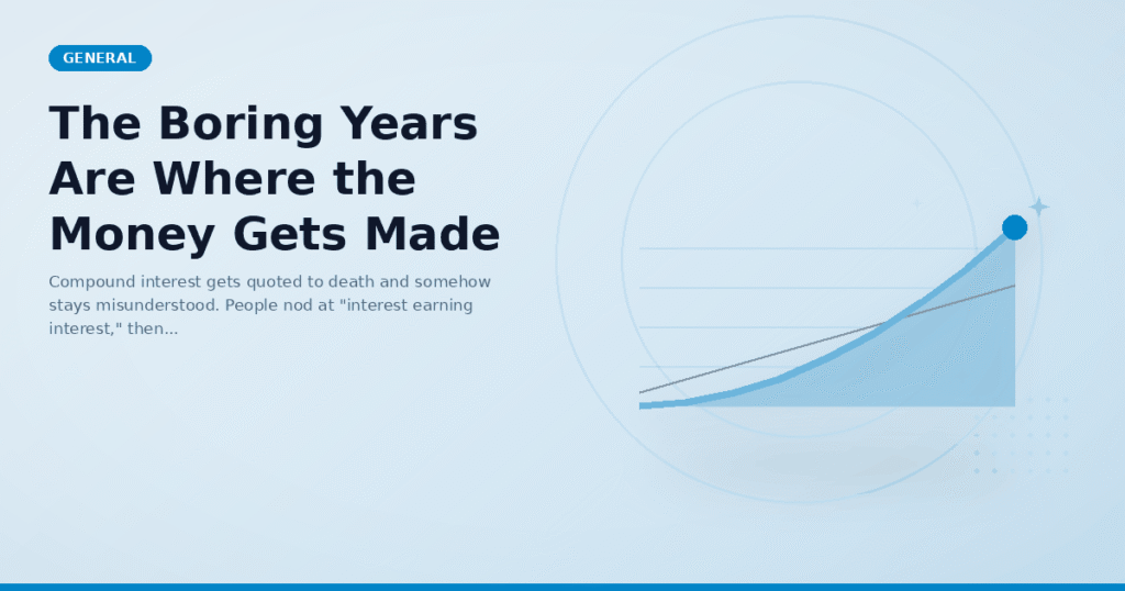 The Boring Years Are Where the Money Gets Made