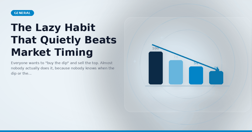 The Lazy Habit That Quietly Beats Market Timing