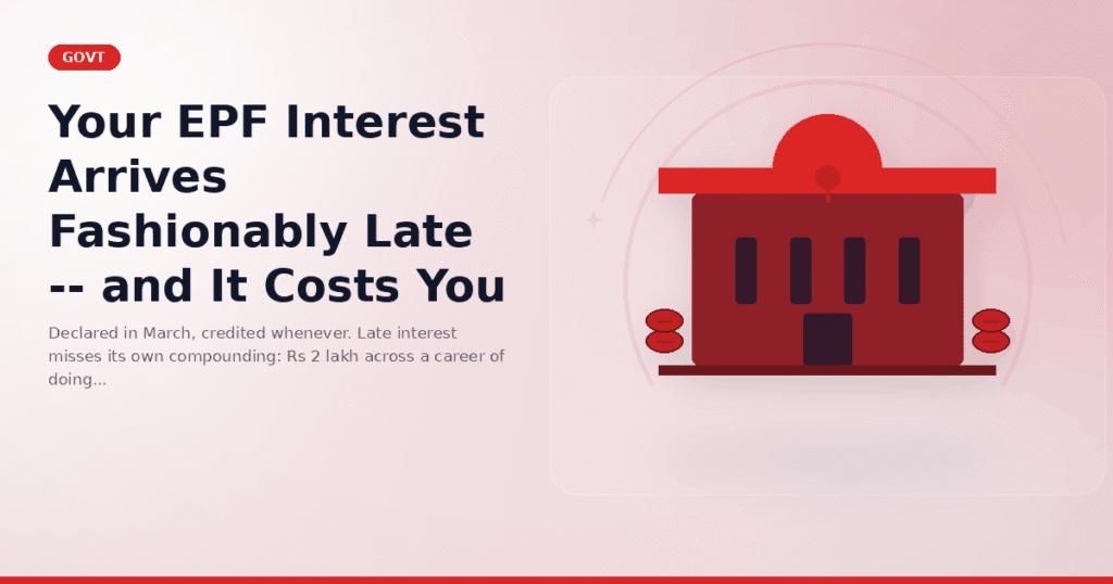 Your EPF Interest Arrives Fashionably Late -- and It Costs You