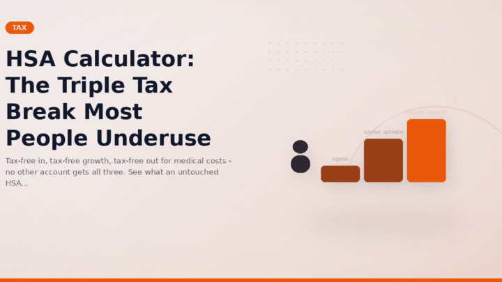 HSA Calculator: The Triple Tax Break Most People Underuse