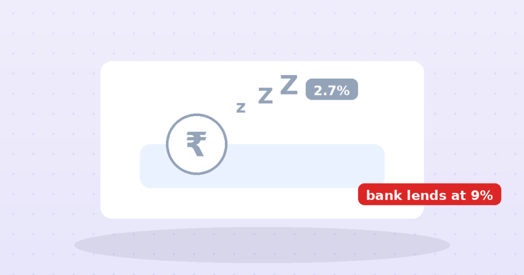 Your Money Sleeps at 2.7% While the Bank Rents It Out at 9%