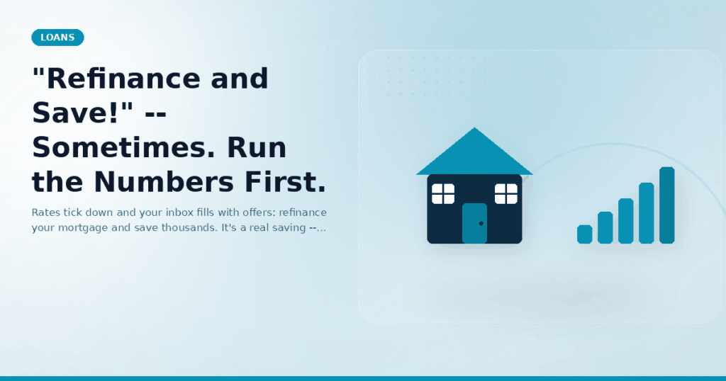 "Refinance and Save!" -- Sometimes. Run the Numbers First.