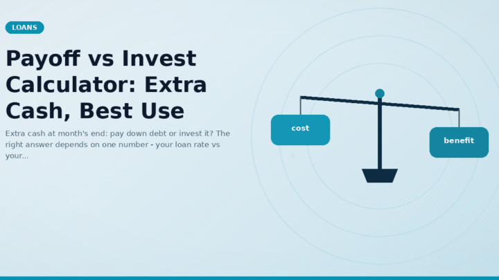 Payoff vs Invest Calculator: Extra Cash, Best Use