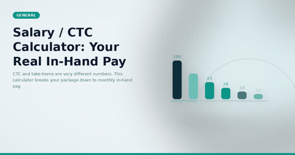 Salary / CTC Calculator: Your Real In-Hand Pay