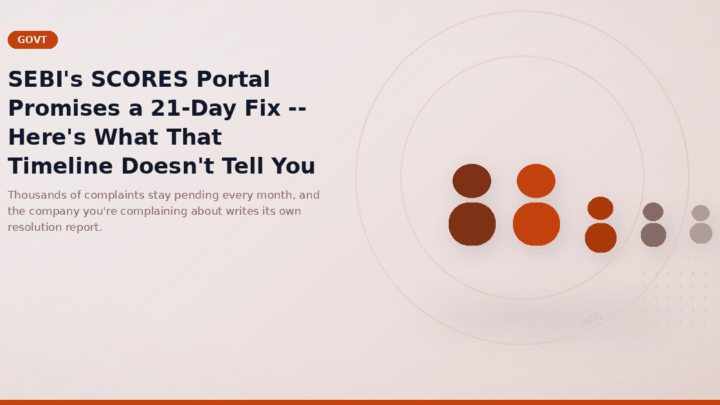 SEBI's SCORES Portal Promises a 21-Day Fix -- Here's What That Timeline Doesn't Tell You