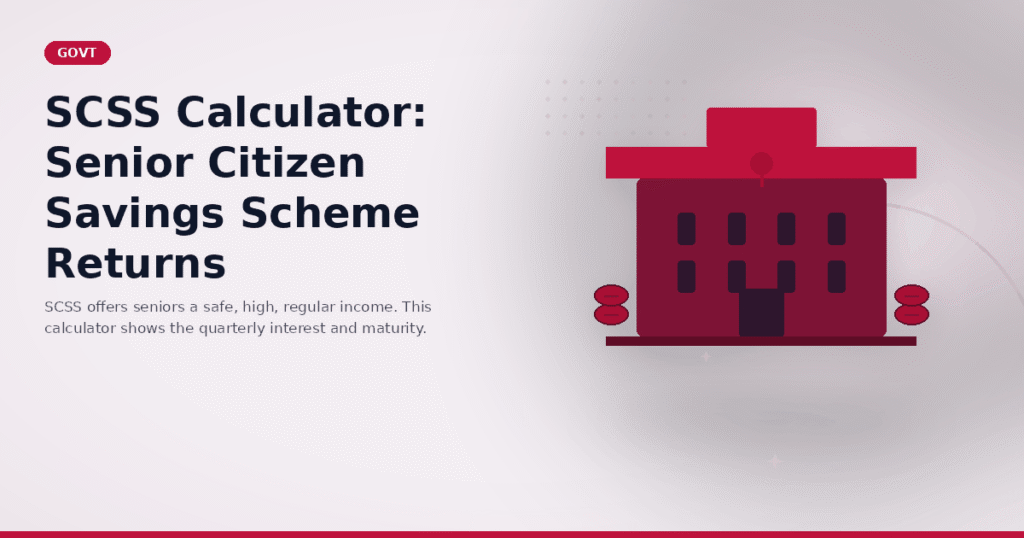 SCSS Calculator: Senior Citizen Savings Scheme Returns