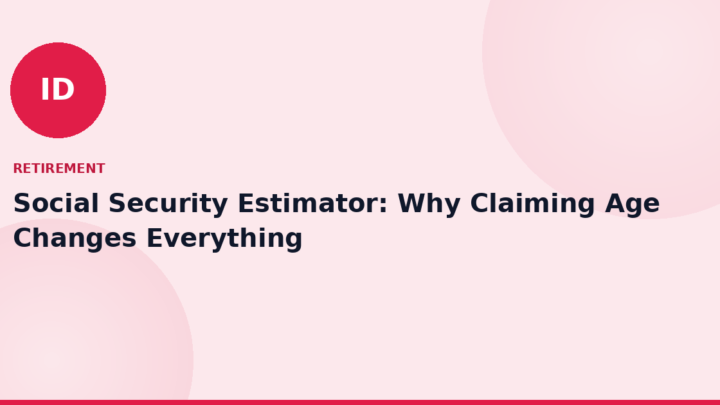 Social Security Estimator: Why Claiming Age Changes Everything