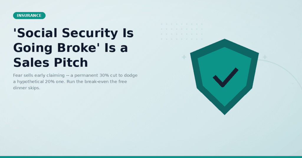 'Social Security Is Going Broke' Is a Sales Pitch